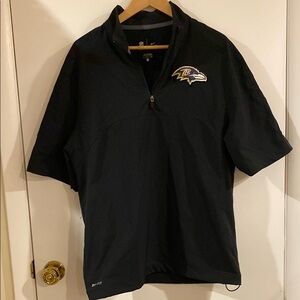 Black Men's Quarter-Zip Shirt